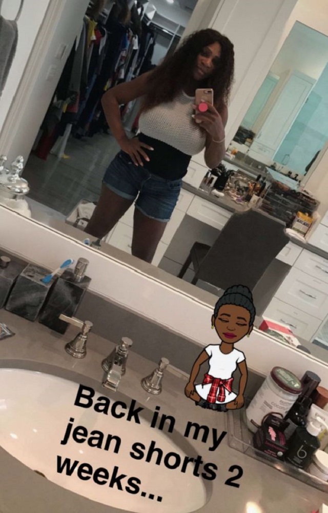 Serena Williams: 15 jours après l'accouchement, elle a déjà retrouvé la ligne ! Serena Williams: 15 jours après l'accouchement, elle a déjà retrouvé la ligne !