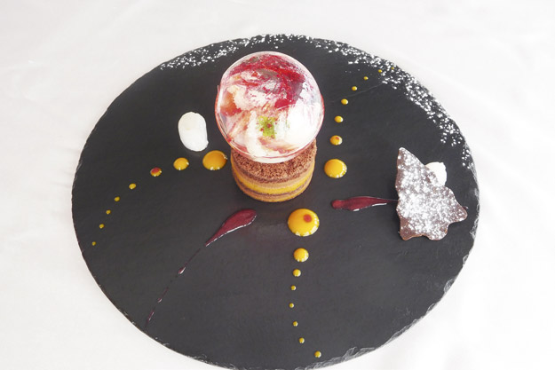 Palet chocolat et mangue aux effluves de litchi Palet chocolat et mangue aux effluves de litchi