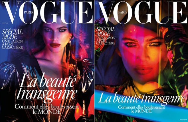Valentina Sampaio, le sublime top transgenre en Une de Vogue Paris
