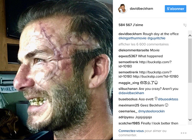 Pour son prochain rôle au cinéma, David Beckham casse son image de playboy!