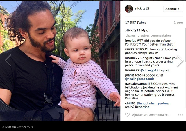 Joakim Noah publie une photo sa fille âgée de huit mois. Joakim Noah publie une photo sa fille âgée de huit mois.