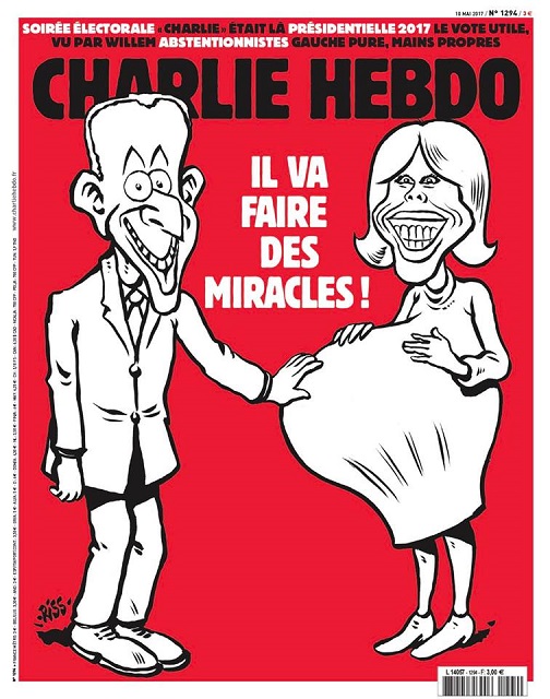 Brigitte Macron enceinte dans Charlie Hebdo: la une qui ne passe pas Brigitte Macron enceinte dans Charlie Hebdo: la une qui ne passe pas
