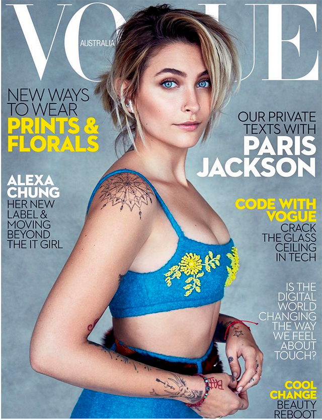 Paris Jackson magnifique en Une de 'Vogue' Paris Jackson magnifique en Une de 'Vogue'