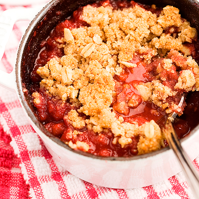 Crumble fraises et noix de coco Crumble fraises et noix de coco