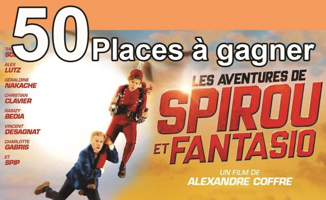 50 places à gagner pour "Les aventures de Spirou et Fantasio " avec le réseau ICC