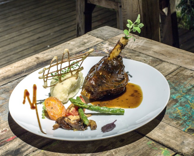 Souris d’agneau confite à la Leffe brune (bière)
