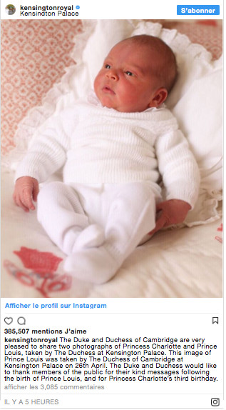 Adorable : Deux nouvelles photos du prince Louis Adorable : Deux nouvelles photos du prince Louis