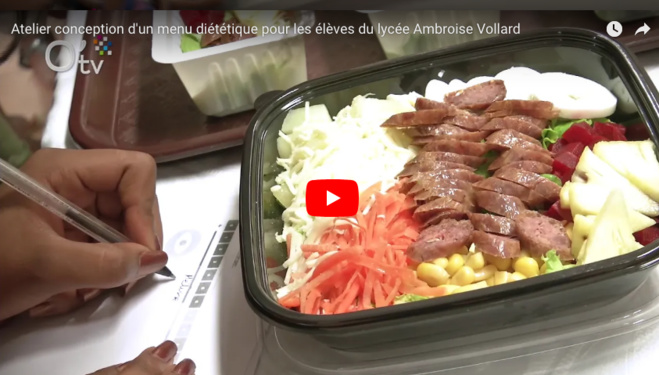 Atelier conception d'un menu diététique pour les élèves du lycée Ambroise Vollard