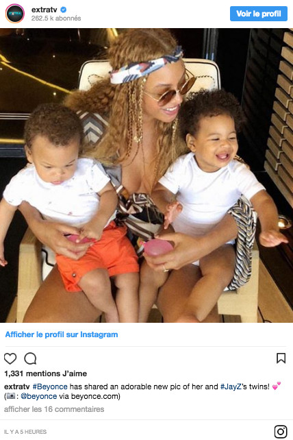 News people - Découvrez une photo de Beyoncé et de ses jumeaux Sir et Rumi. Ils ont bien grandi. News people - Découvrez une photo de Beyoncé et de ses jumeaux Sir et Rumi. Ils ont bien grandi.