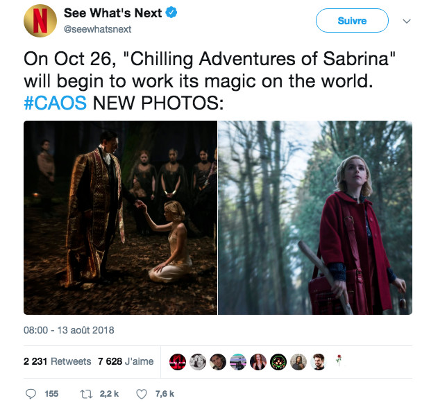 Netflix dévoile les premières images des Nouvelles aventures de Sabrina