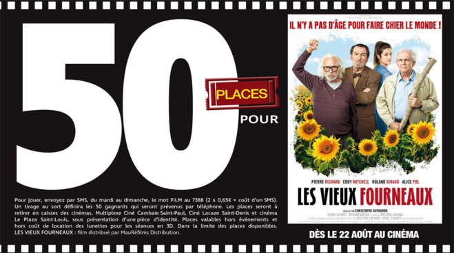 Cinéma - 50 places à gagner pour “ Les vieux fourneaux ” avec le réseau Mauréfilms