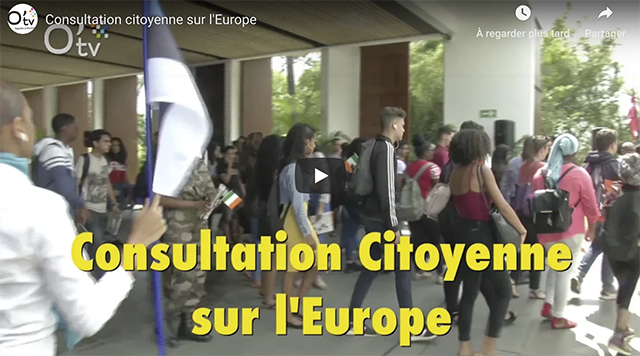 Vidéo - Consultation citoyenne sur l'Europe Vidéo - Consultation citoyenne sur l'Europe
