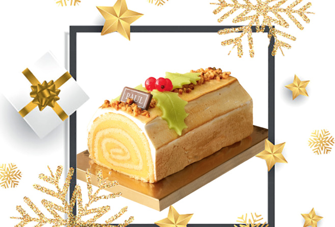 Bûche roulée citron meringuée