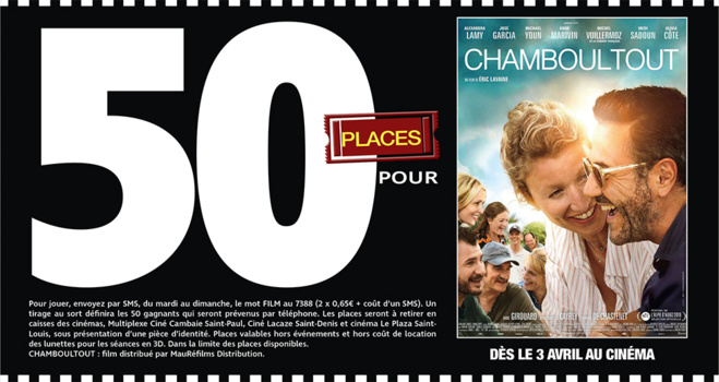 Cinéma - 50 places à gagner pour " CHAMBOULTOUT " avec le réseau Mauréfilms