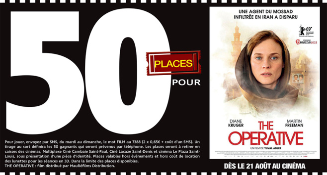 Cinéma - 50 places à gagner pour " THE OPERATIVE " avec le réseau Mauréfilms