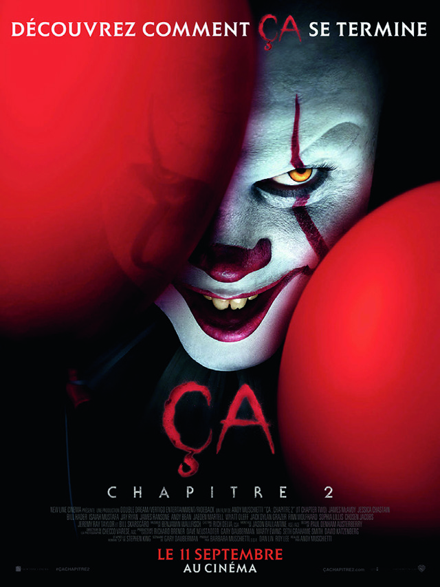 ÇA CHAPITRE 2, LE RETOUR DU CLOWN PENNYWISE ÇA CHAPITRE 2, LE RETOUR DU CLOWN PENNYWISE