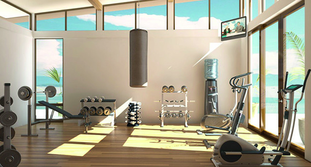 Une salle de gym à la maison Une salle de gym à la maison