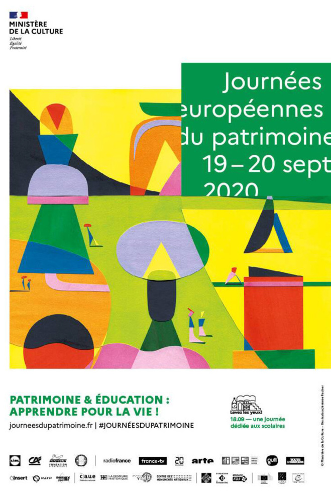 LA 37e ÉDITION DES JOURNÉES EUROPÉENNES DU PATRIMOINE, LES 19 et 20 SEPTEMBRE 2020