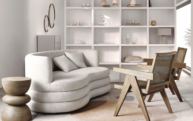 Le mobilier prend des courbes