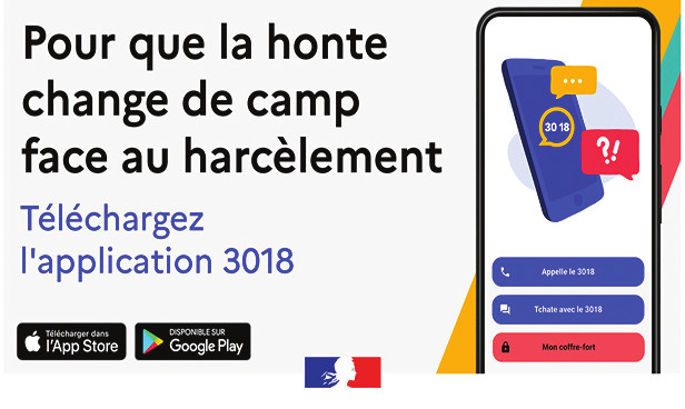 L’appli 3018 vient en aide aux victimes de cyberharcèlement L’appli 3018 vient en aide aux victimes de cyberharcèlement