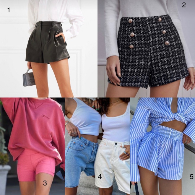 Le Top 5 des shorts à porter cette saison.
