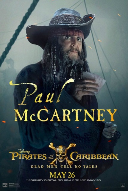 Paul McCartney méconnaissable dans Pirate des Caraïbes 5 !