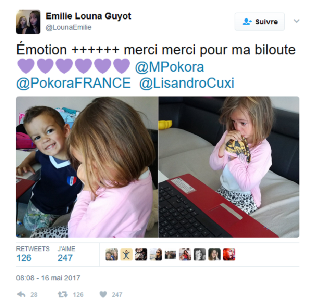 M. Pokora réalise le rêve d'une enfant malade