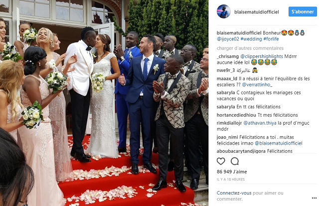 Blaise Matuidi, star du PSG, a épousé son amour de jeunesse Isabelle