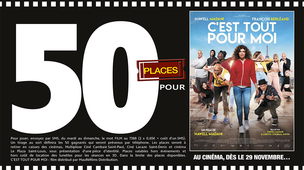 50 places à gagner chaque semaine avec le réseau Mauréfilms