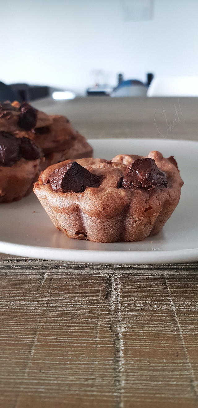 Muffin chocolaté aux songes gris