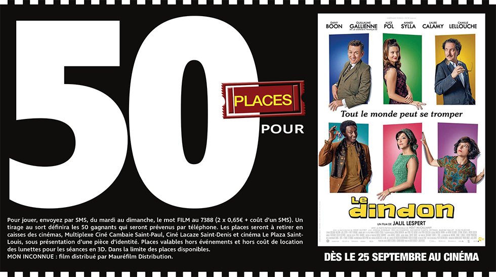 Cinéma - 50 places à gagner pour " LE DINDON " avec le réseau Mauréfilms