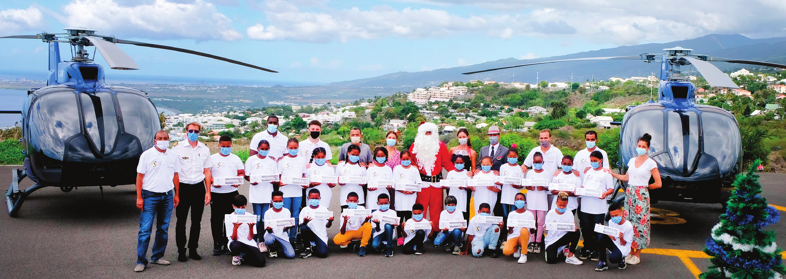 UN NOËL DE RÊVE AVEC HÉLILAGON ET AIR AUSTRAL POUR LES MARMAILLES DE 1000 SOURIRES