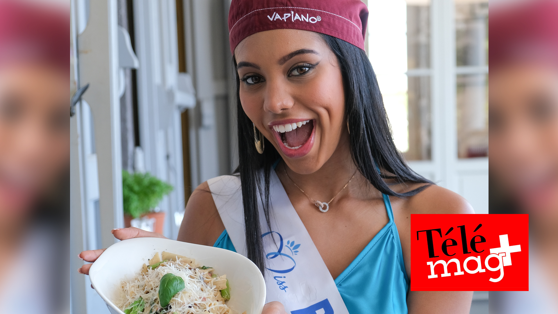 Miss Réunion en cuisine pour la journée mondiale des pâtes !