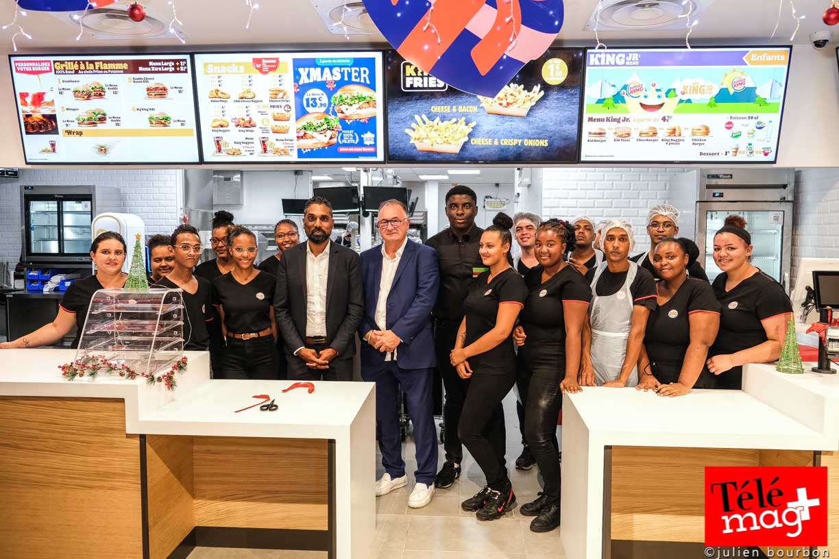 Inauguration Burger King à Saint-Benoît