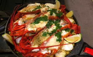 Paëlla aux joues de légine et de langouste