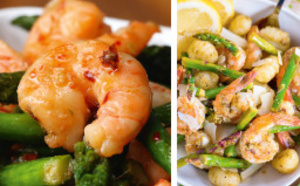 Trois recettes entre terre et mer