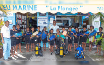 Baptême de plongée : les marmailles de 1000 Sourires comme des poissons dans l’eau