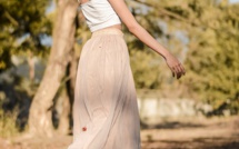 Tendance mode: la jupe longue minimaliste.