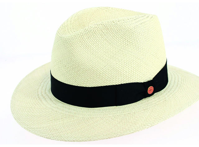 Chapeau panama véritable, forme fédora à large bord pour garder la tête hors du soleil avec style. Un couvre-chef de qualité incomparable - Le Dressing d’Isa