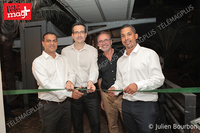 Fabrice Marouvin, élu à la mairie de Saint-Paul, Julien Bauland, directeur projets opérationnels Dekra Industrial France, Jean-Marc Monharry, directeur général Dekra Automotive O.I et David Amedee, responsable Métier opérationnel Dekra Industrial
