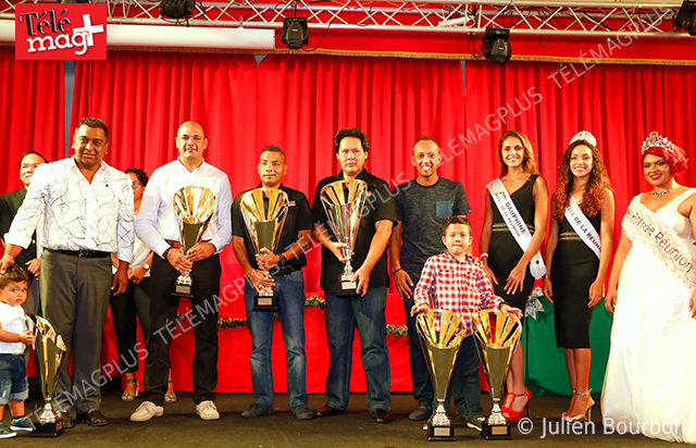 Henri Fock Chock Kam, Giani Barret, Jean-François Law-Man-Too, Thierry Law Long, Olivier Corré, Eléna Sangarin 2ème dauphine Belle de La Réunion, Adelaïde Deboisvilliers Belle de La Réunion 2018, Miss ronde Réunion Chloé Fock Chock Nam