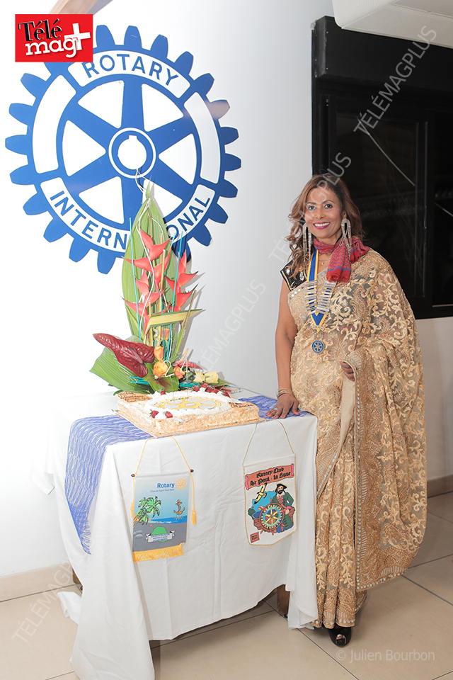 Mimose Jaganardinpoulle, 1ère femme Présidente du Rotary club Saint-Paul Baie
