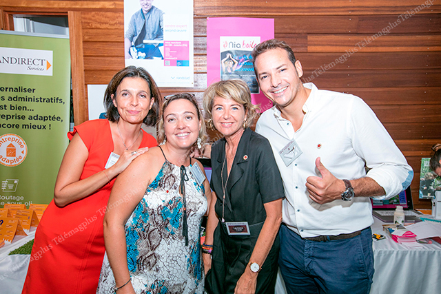  Caroline Mangin, responsable d’agence Randstad, Stephanie Giraud, consultante,   Laurence Trucchi, de LTI conseil et Sael Krid, gérant OI Capi consult