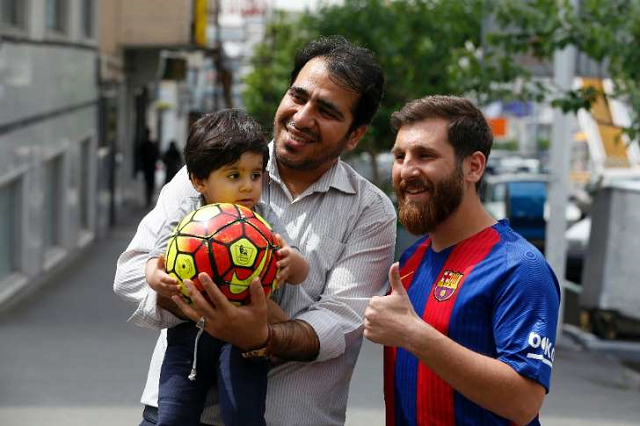 Reza Parastesh, le sosie de Messi