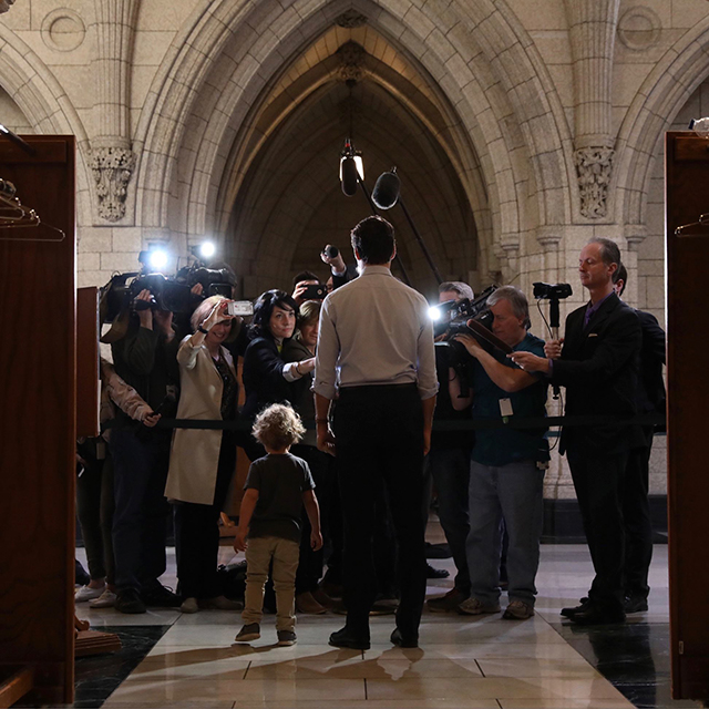 Justine Trudeau et Hadrien