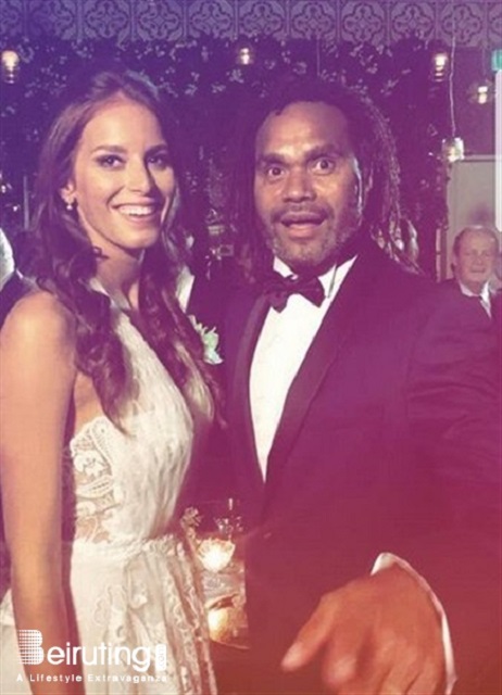 Le mariage de Christian Karembeu et Jackie Chamoun