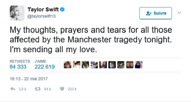 Manchester, Hommage Taylor Swift