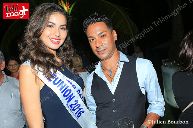  Ambre N‘Guyen, Miss Reunion 2016   et Yannick Payet, responsable marketing de Mado