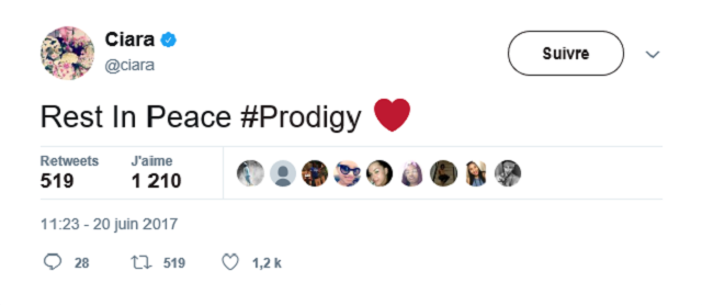 Prodigy, hommage Ciara