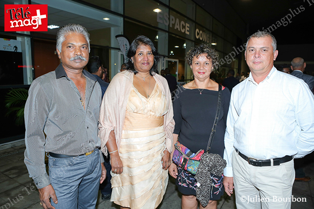 Wilson Dourguia, son épouse, Mireille, Laurence Folio et son époux, Willy 